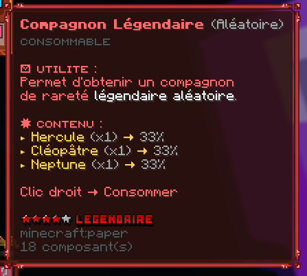Compagnon légendaire